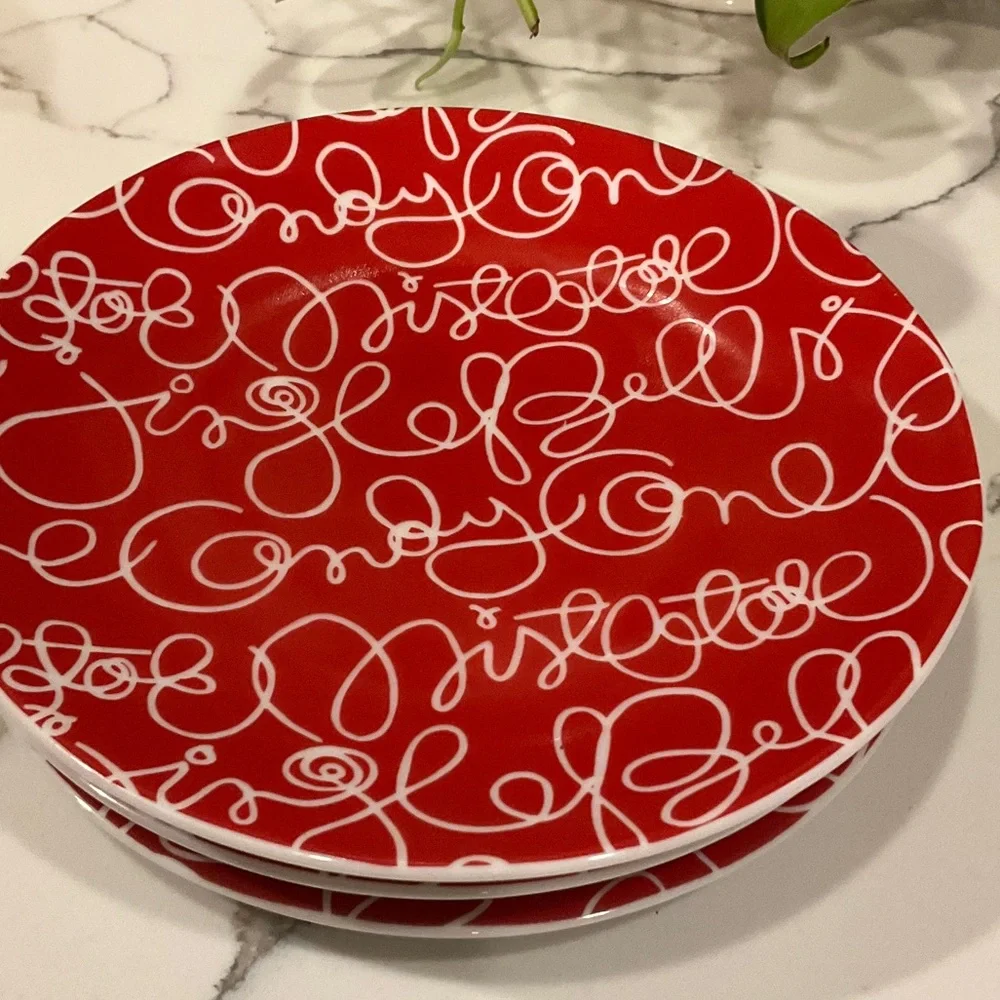 Crate&Barrel White Decorative Plate